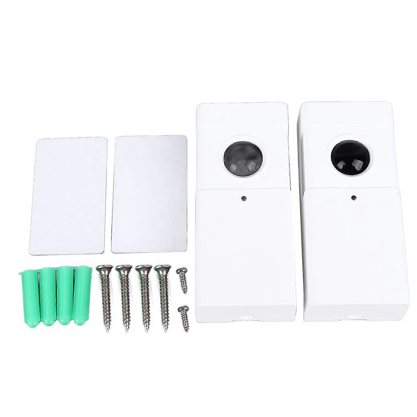 Infrared Beam Sensor White Efficient Safe Ir Window Gate Opener Sensor For Home Mall Warehouse 12 To 24v Ac Or Dc