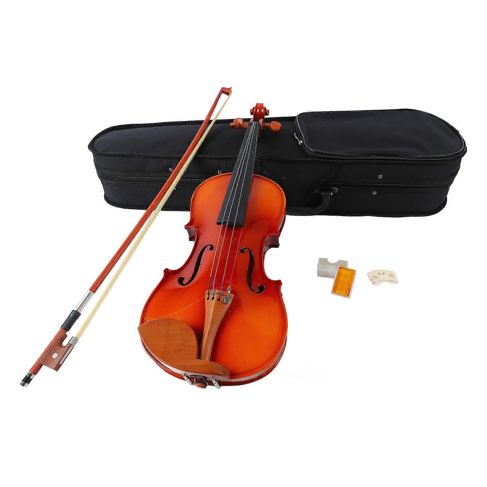 バイオリンアストンヴィラ無垢材耐久性のあるアコースティック楽器バイオリン初心者用1/2明るい52cm