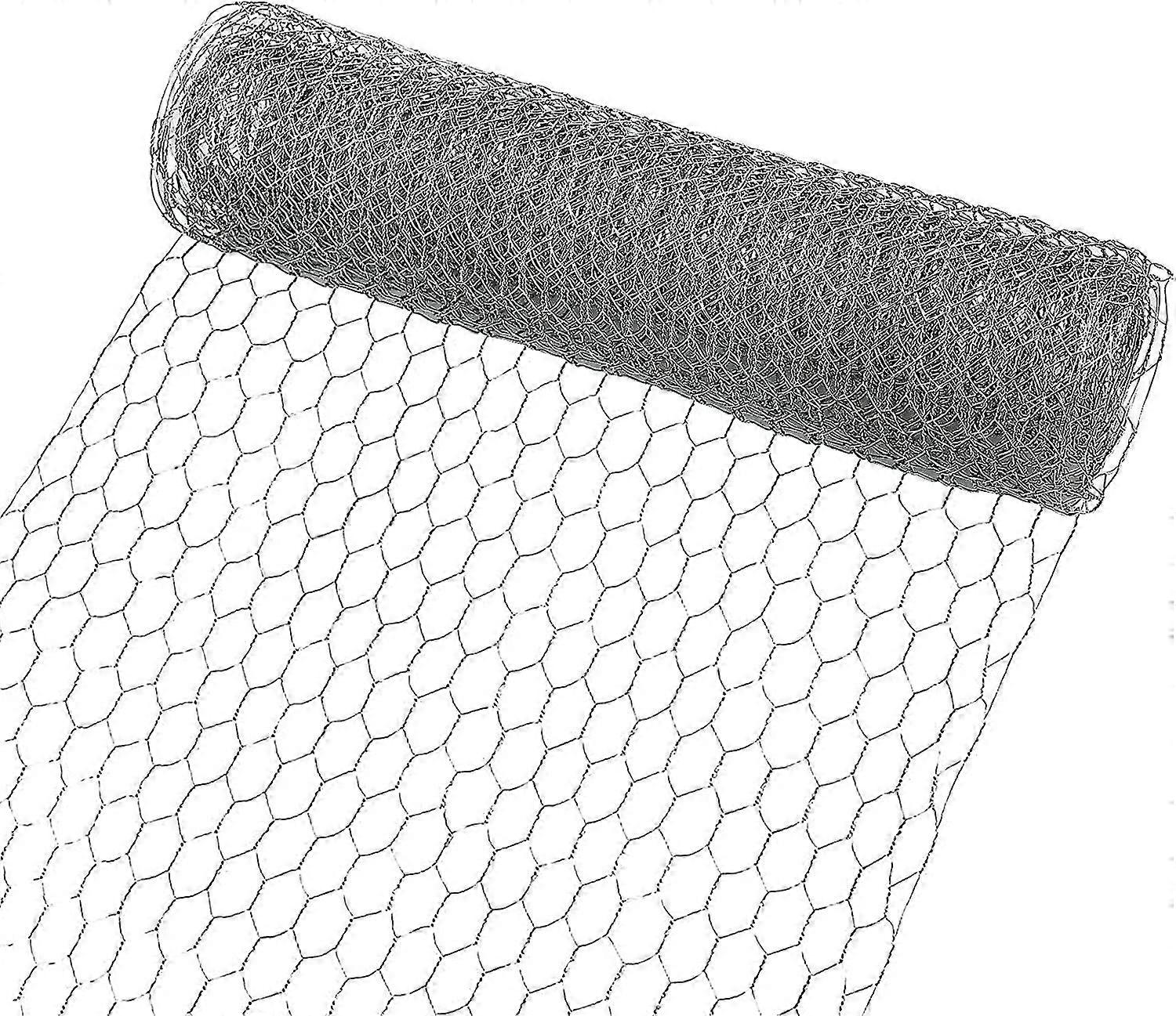 Chicken Wire Mesh 400mm X 5m Wire Mesh Galvanized Hexagonal Wire Mesh Craft Project Gardening Home Decor