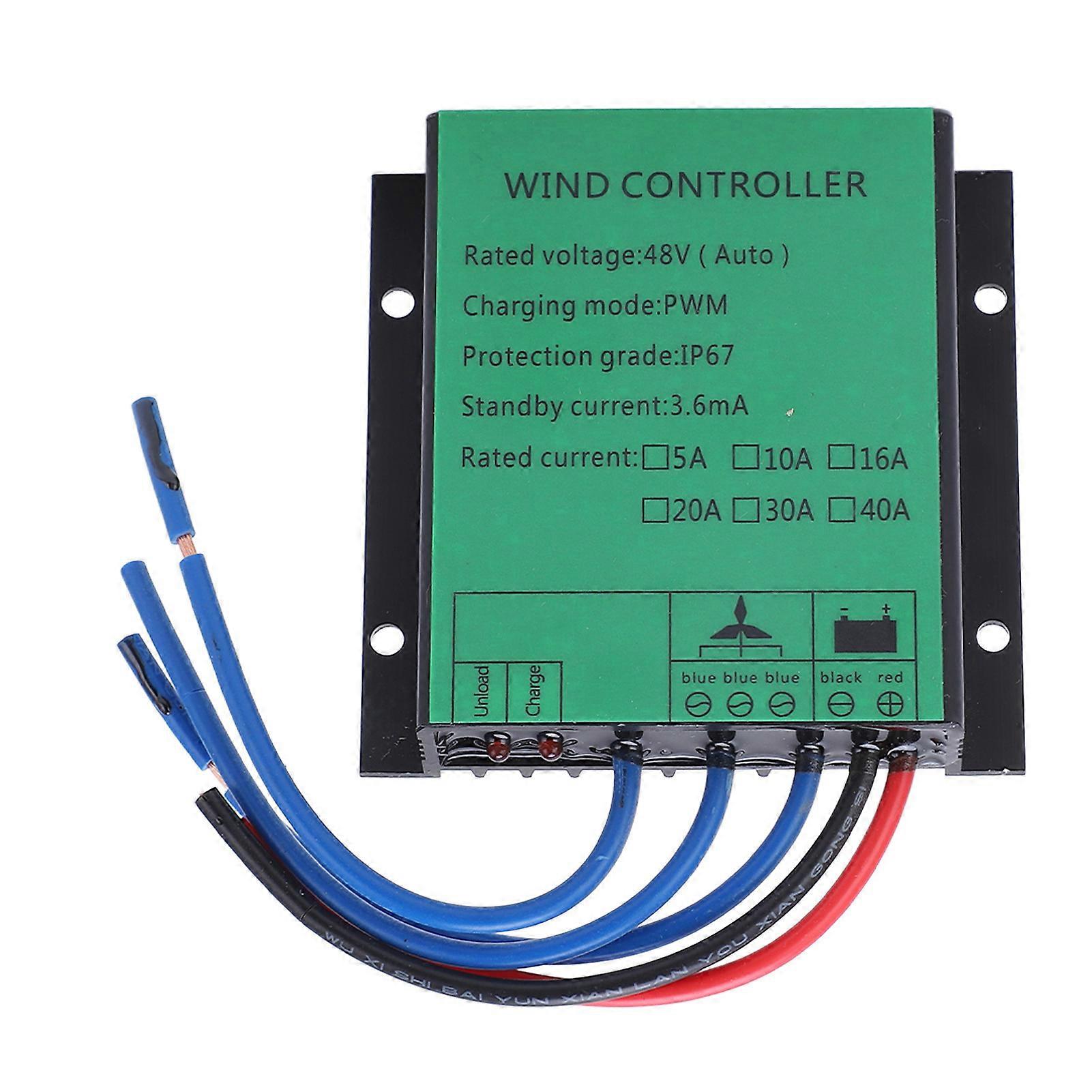 Wind Turbine Generator Controller 1000W Efficient PWM Charging IP67 LED Indicate Wind Turbine Regulator 48V 16A