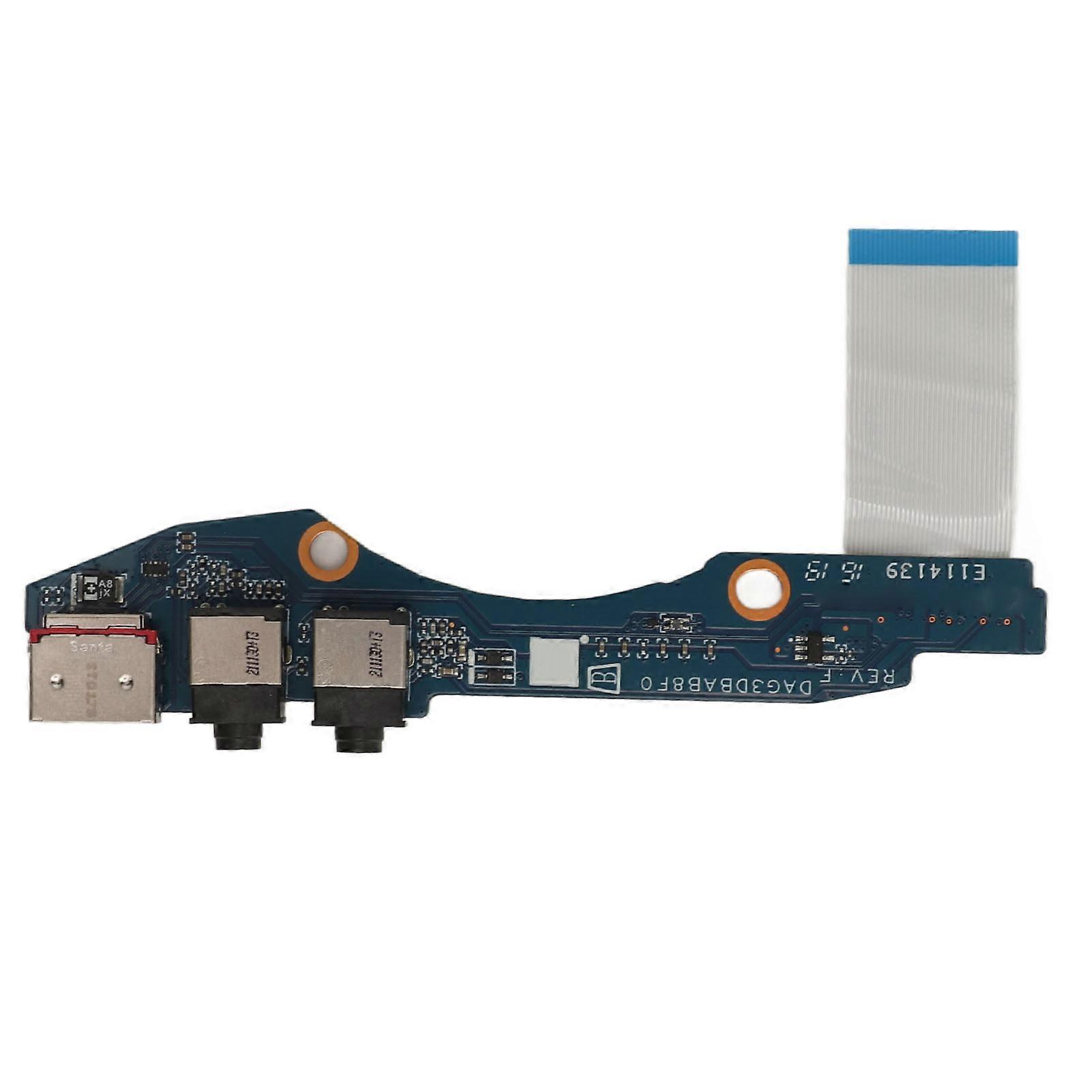 Replacement Laptop USB Board Professional Installation USB Board with Sound Hole Replacement for HP Pavilion 15 DC TPN Q211 DAG3DBAB8F0