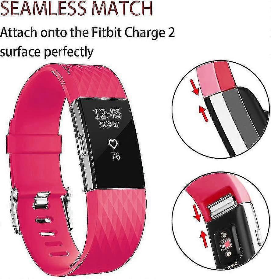 Ανταλλακτικά Λουράκια Συμβατά Για Fitbit Charge 2, Classic &special Edition Ρυθμιζόμενο Sport Wristban