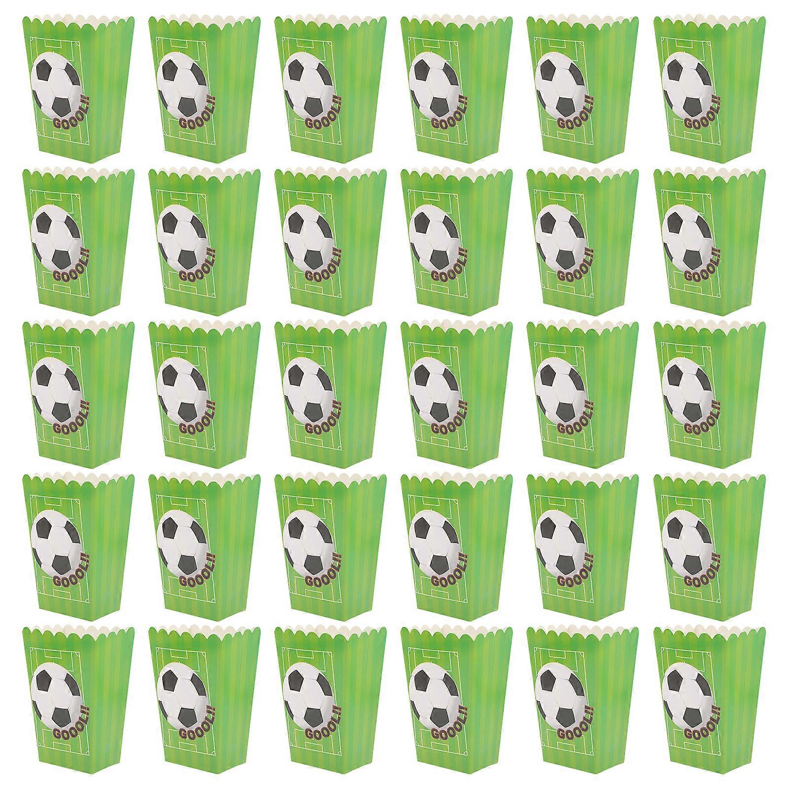 30pcs Popcorn Boxes Popcorn Buckets Popcorn Containers Movie Night Supplies