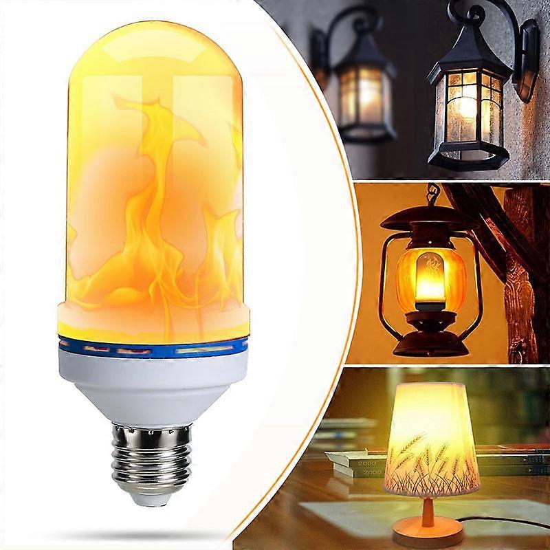 LED E27 360 Flame Flickering Effect Light Bulb Decorative Holiday LampNEW2