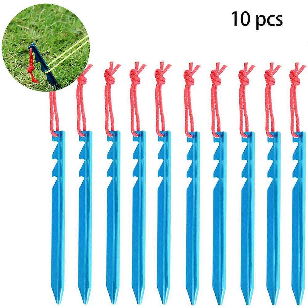 10 csomag könnyű, nagy teherbírású alumínium sátor tétcsapok-218
