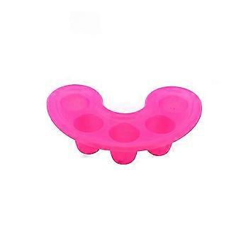 1 Pack Soaking Bowl Tip Nail Art Tray Care Wash Soaker Nail Art Bath Tool (rose Red)