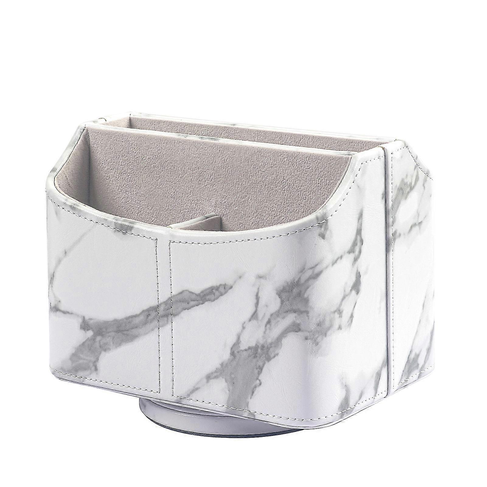 Remote Control Holder Rotating Leather Space Saving For Table Cell Phone-Excellence