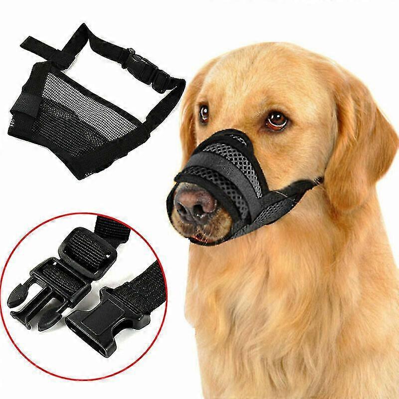 Pet Dog Mouth Muzzle Grooming Chewing Adjustable Mask Stop Bite