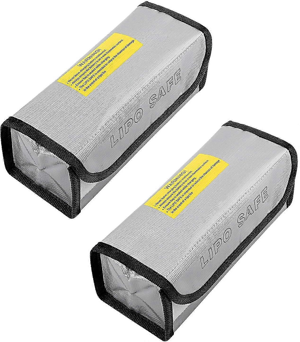 Lithium Battery Explosion-proof Bag High Temperature Battery Fireproof Bag 2 Pieces