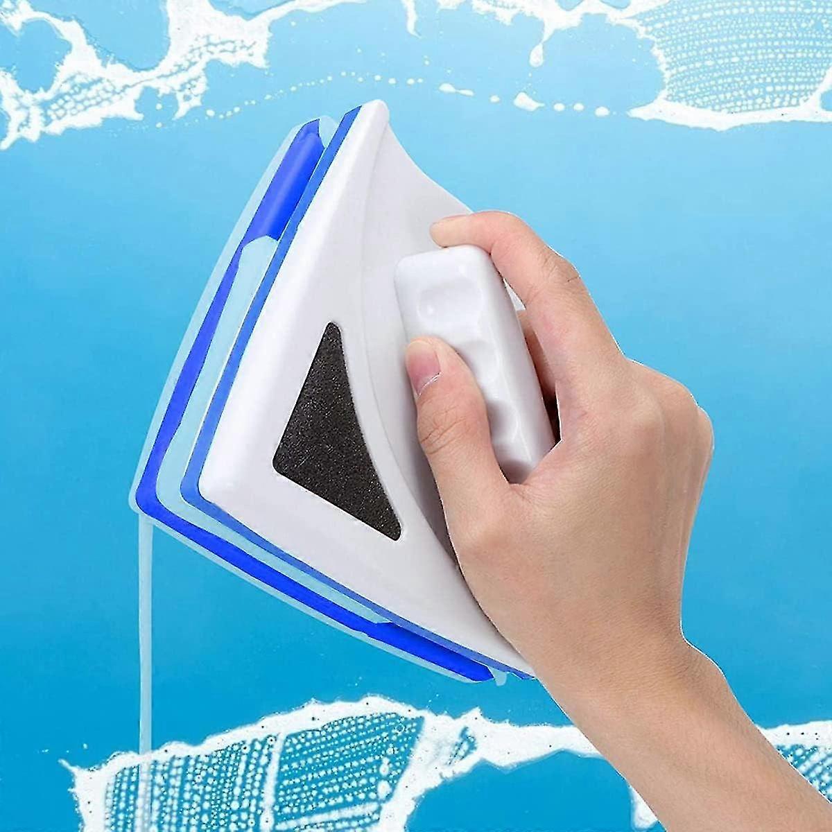 Double-sided magnetic window brush, window wiper, single-layer glass window cleaning brush, 3-8mm thick