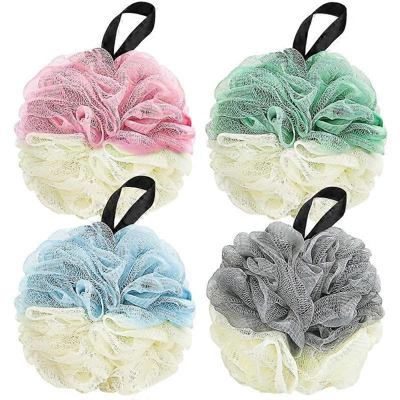 Bath Shower Sponge Bath Mesh Pouf Shower Ball Body Scrubber