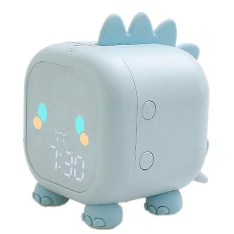 Cute Dragon Small Clock Led Cartoon Alarm Clock Voice Control Digital Voice Time,with Temperature D
