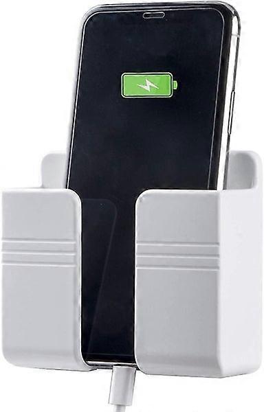 Wall Mount Phone Holder with Data Cable Receiving Hole