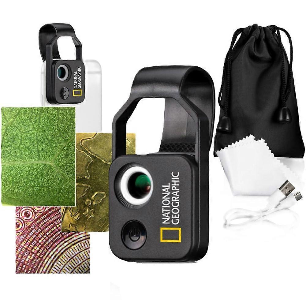 Bresser Premium Quality National Geographic 200x Smartphone Microscope with CPL