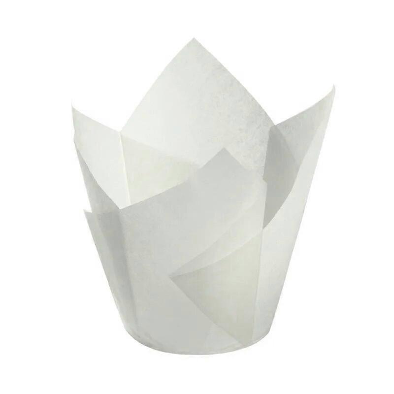 Tulip Muffin Cupcake Paper Cups Oilproof Cupcake Liner Baking Muffin Box Cup Case Cake Decorating Tool Muffin Wrap 50pcs/set