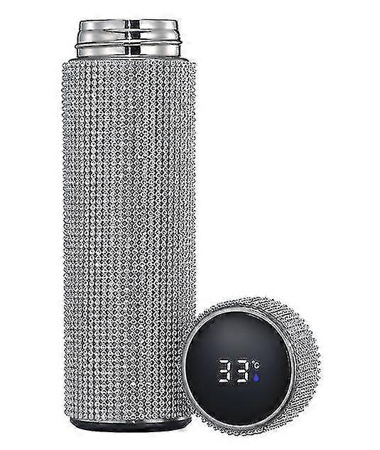 temperatur display kopp diamant sett diamant full rhinestone smart termos kopp