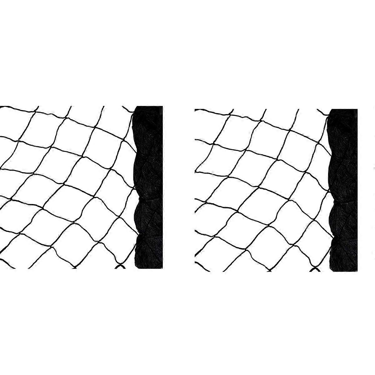 2X Black Nylon Anti Bird Net Netting Mesh for Fruit Crop Plant Tree Bird-Preventing Netting 15X7.5M