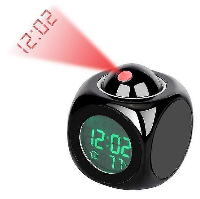 Projection Alarm Clock For Bedroom, Radio Alarm Clock With Projection