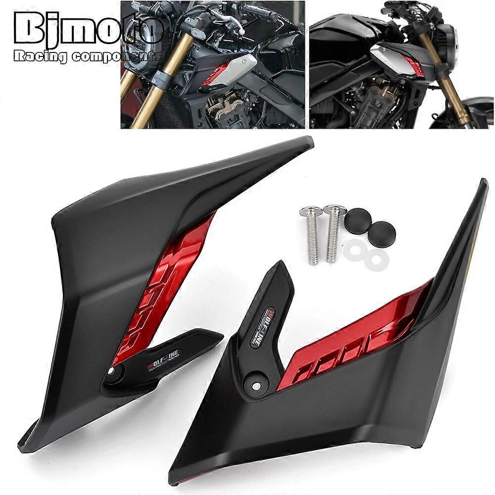Front Fairing Aerodynamic Winglets Side Spoilers Decorative Dynamic Wing Kit Sticker For Honda CB650R CB 650R 650 R 2019-2023