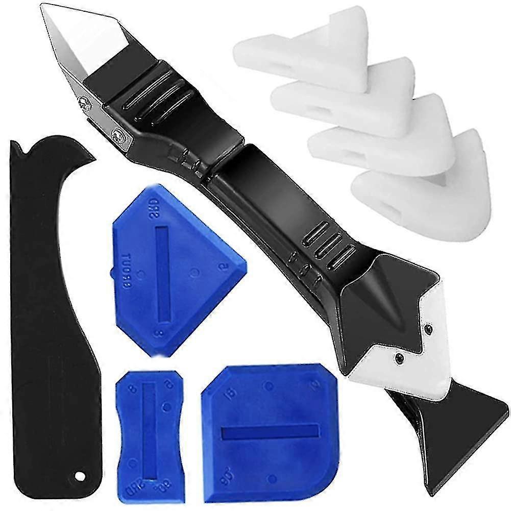Sealant Remover And Smoother, 3 In 1 Grout Scraper Silicone Caulking Tools, Silicone Sealant Sealant Finish Smoothing Removal Tool For Bathroom Kitche