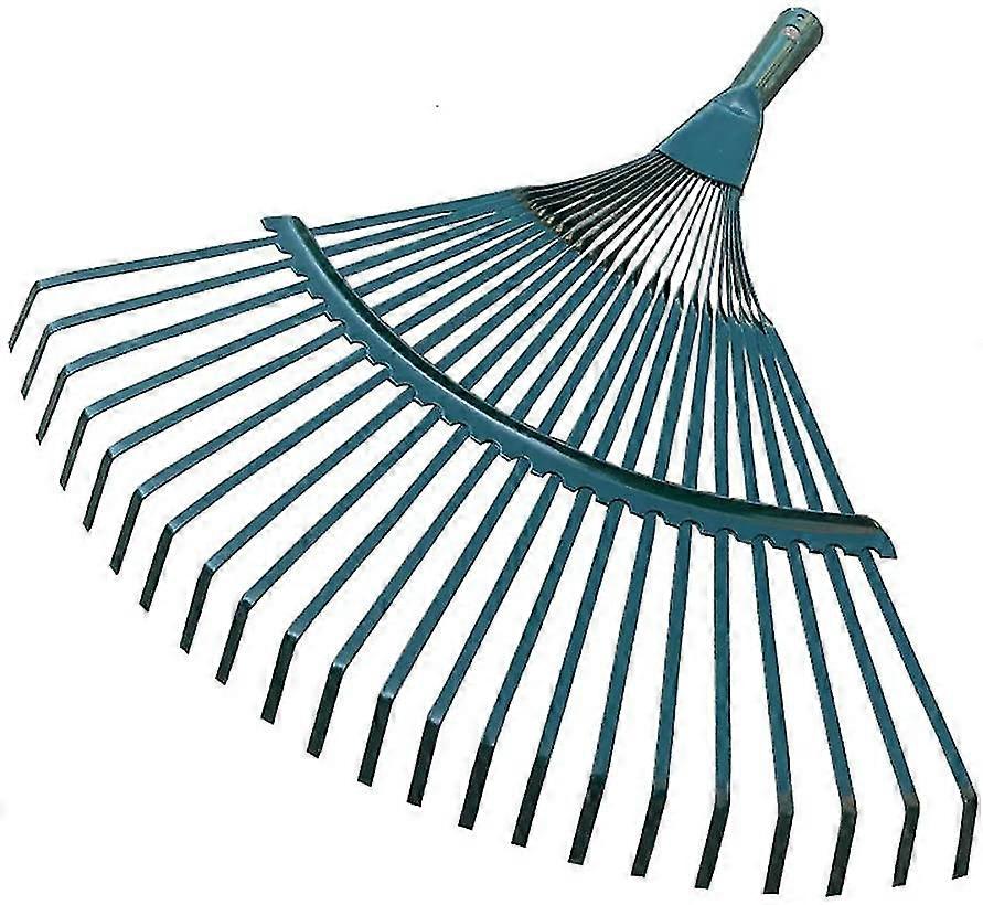 Rakeヘッド低木鋼のほうき形無臭の芝生のポータブルコートヤード落葉葉ツールガーデン農業芝生無毒22歯耐久