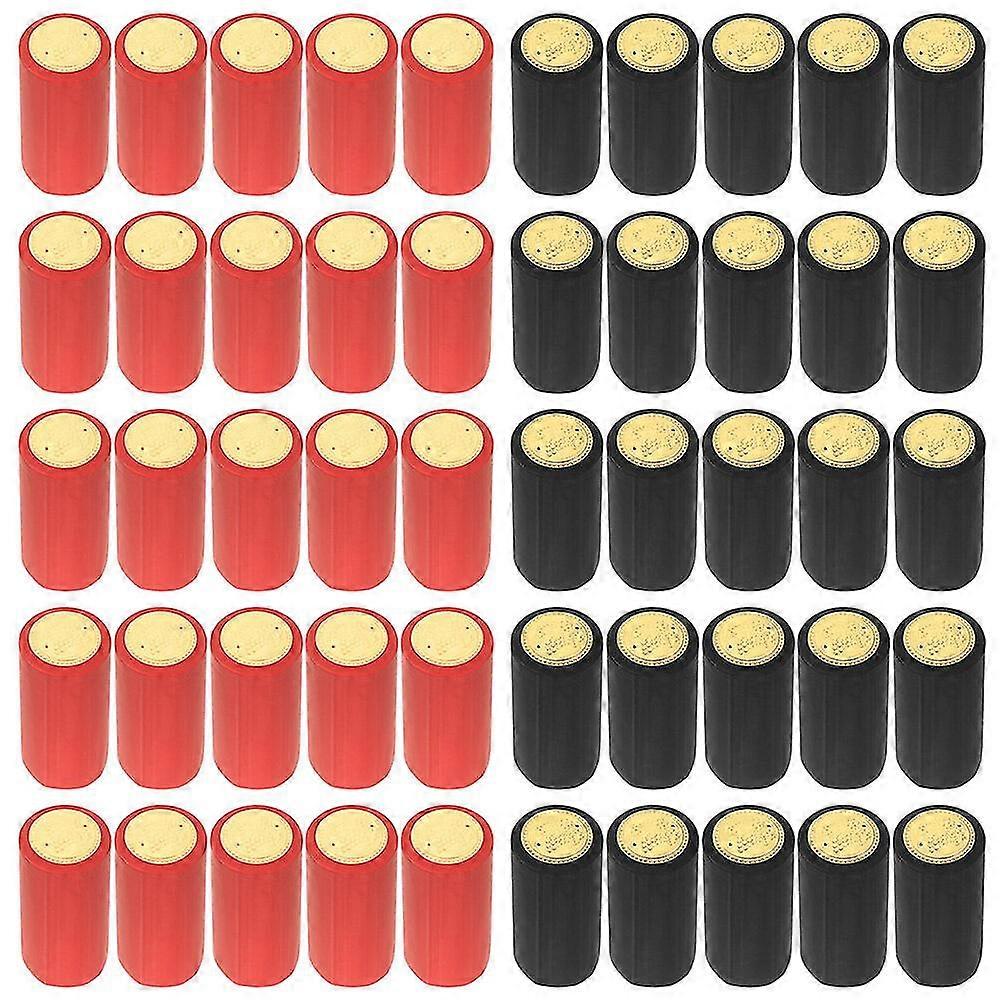 200pcs Wine Heat Shrink Capsules Pvc Heat Shrink Capsules Wine Shrink Wrap Wine Bottle Capsules