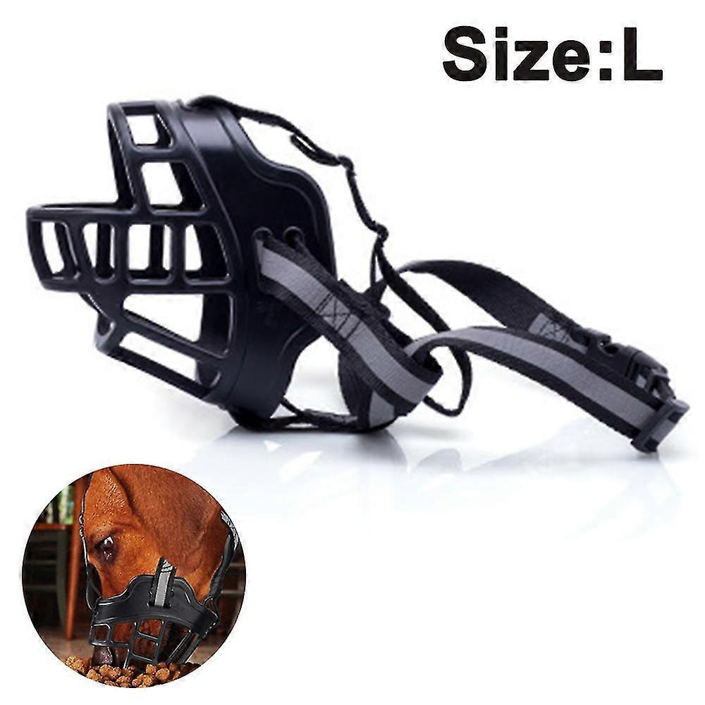 Dog Muzzle, Basket Breathable Silicone Dog Muzzle For Anti-barking