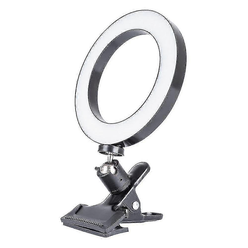 20cm Fill Ring Light For Mobile Phone Computer Brightness Adjustable Selfie Lights Live Broadcast Video Fill Light Beauty