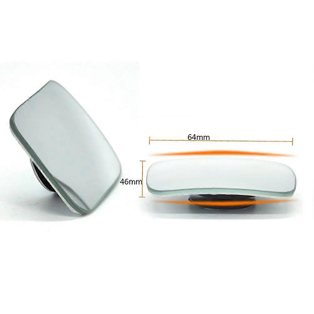 2Pcs Car Mirror HD Blind Spot Mirror Adjustable Auto Rearview Convex Mirror 360 Degree Wide Angle Vehicle Parking Rimless Mirror