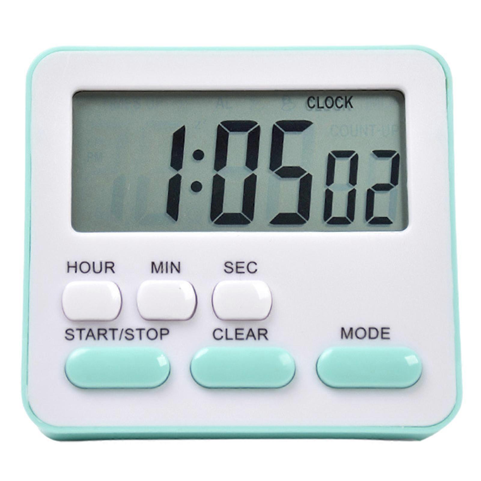 Kitchen Timer for Cooking Magnetic Attraction on Fridge Oven Multifunctional Digital Timer with Large Display Time Count-up Clock Student Time Manager
