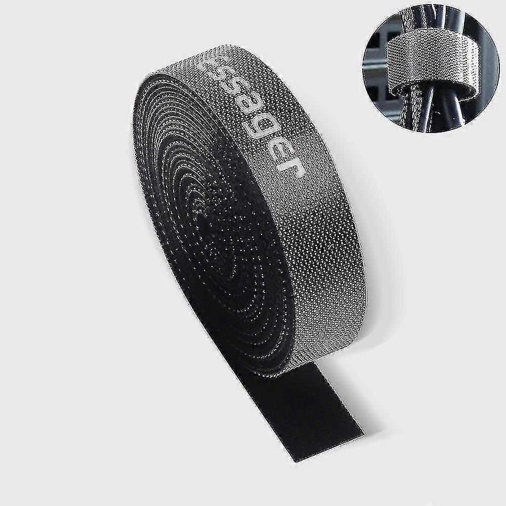 3m Strap Cable Tie Strong Adhesion Self-adhesive Loop &amp; Hook Sticker-color:us Plug