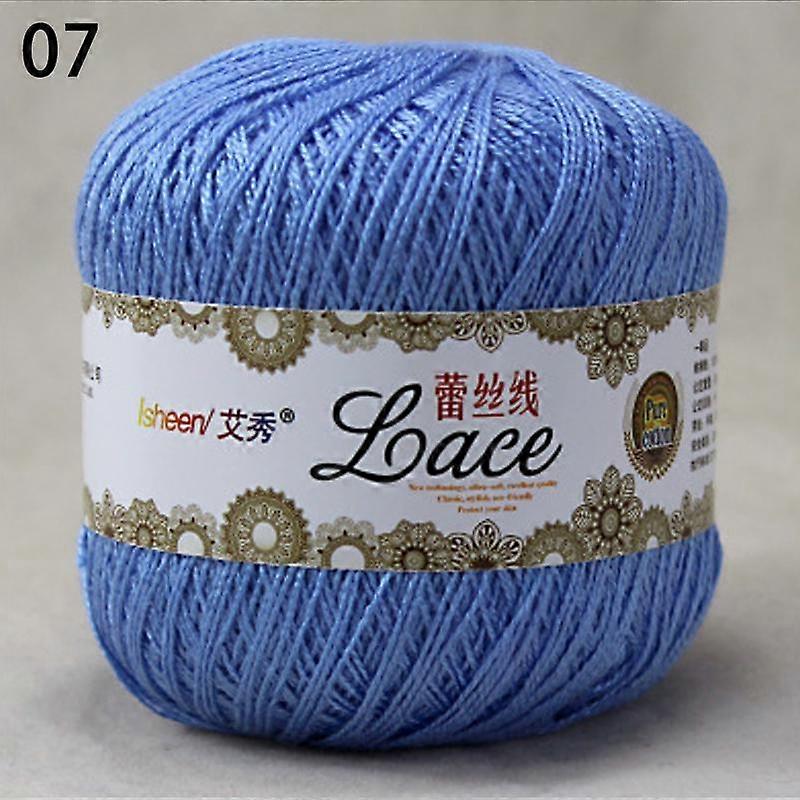 Divat Luxus 50g/golyó Vékony 2rétegű DIY Színes vékony csipke fonal Horgolt fonal 1 fonal Pamutfonal Kézi kötőcérna Varrás Machin