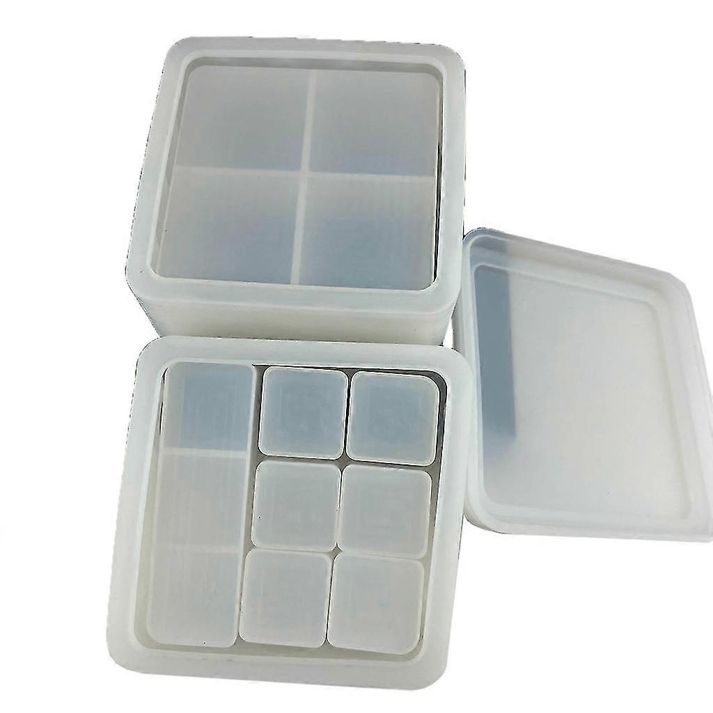 Diy Silicone Epoxy Resin Mold Multislot Organizers Lipstick Storage Box Casting