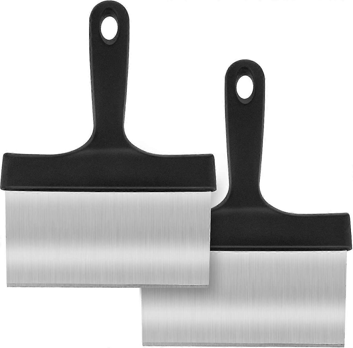Heavy Duty Grill Scraper, Stainless Steel Grill Scraper Food Scraper Grill Scraper Tool With Handle