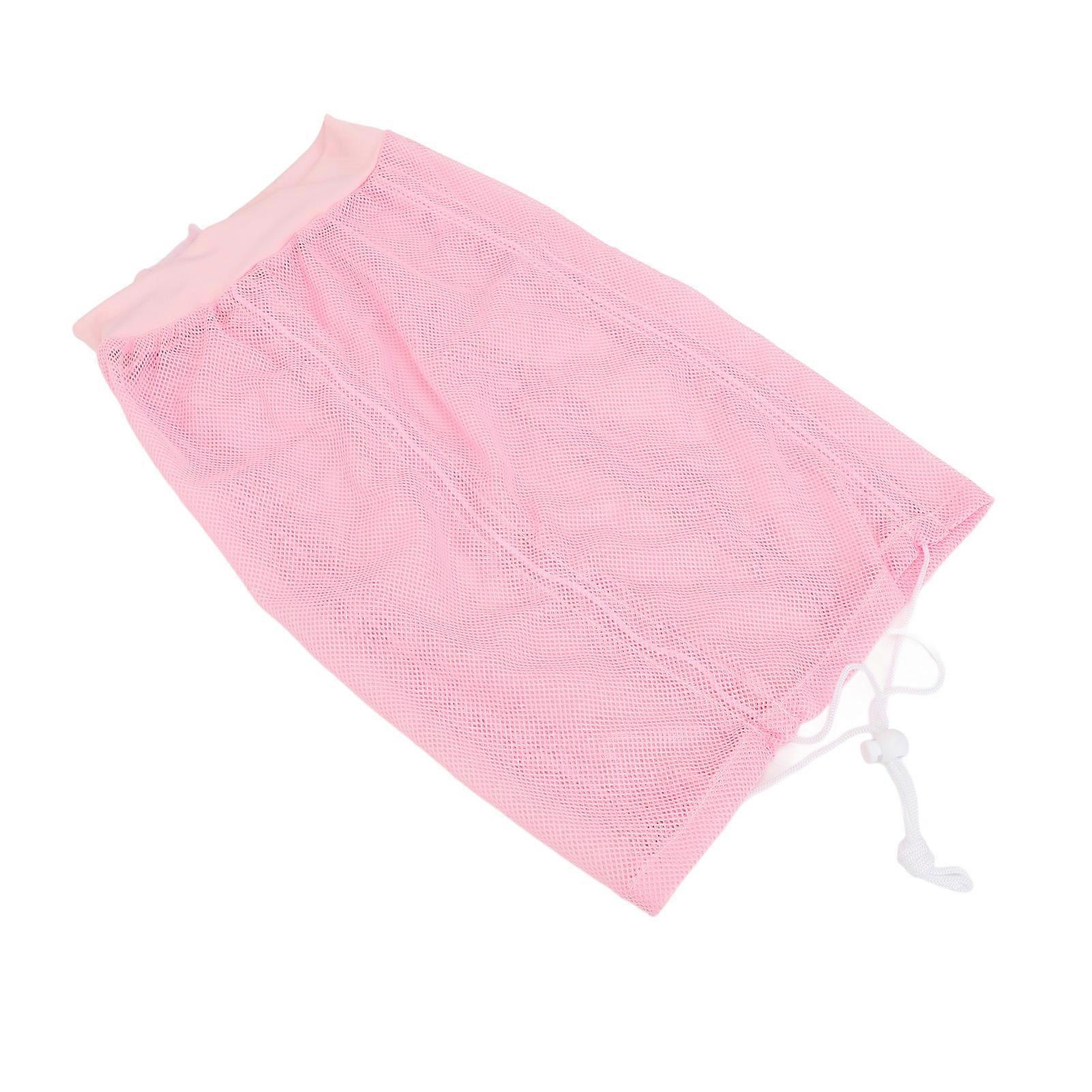 Hair Net Plopping Hat Adjust Size Drawstring Washable Reusable Net Plopping Cap for All Hair Types Pink