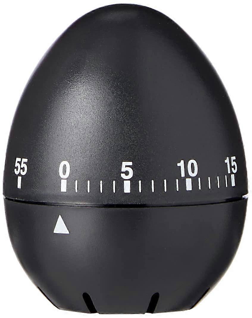 Black Egg Shape Mechanical Kitchen Timer