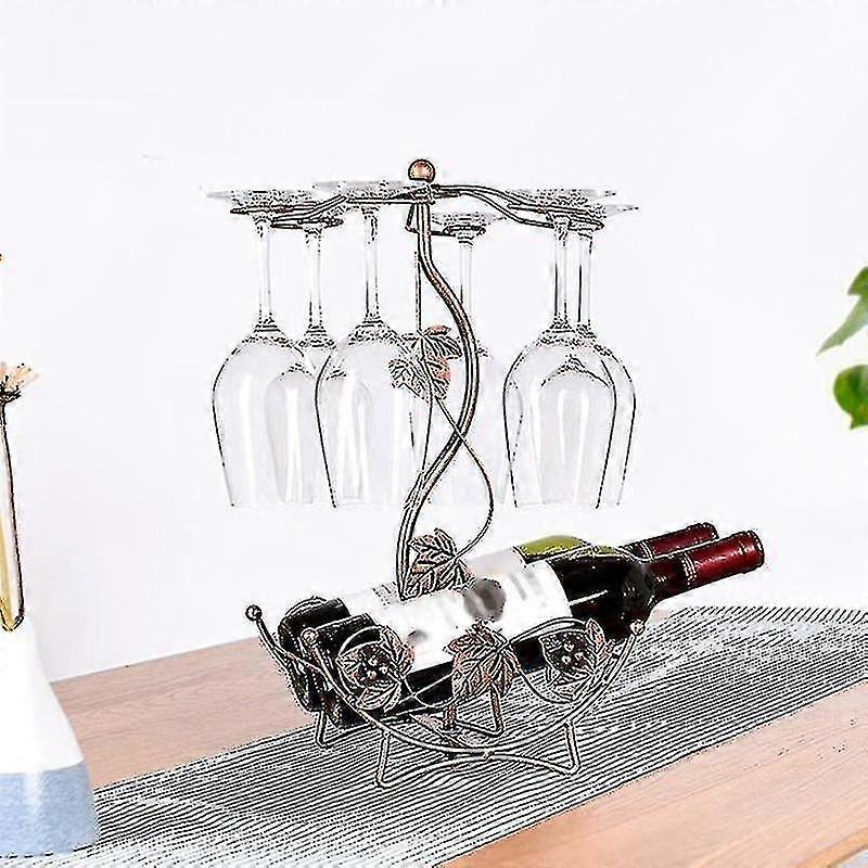 Maple Leaf Wine Rack Wine Holder Stand Hanging Drinking Stemware Rack Shelf Wine Bottle