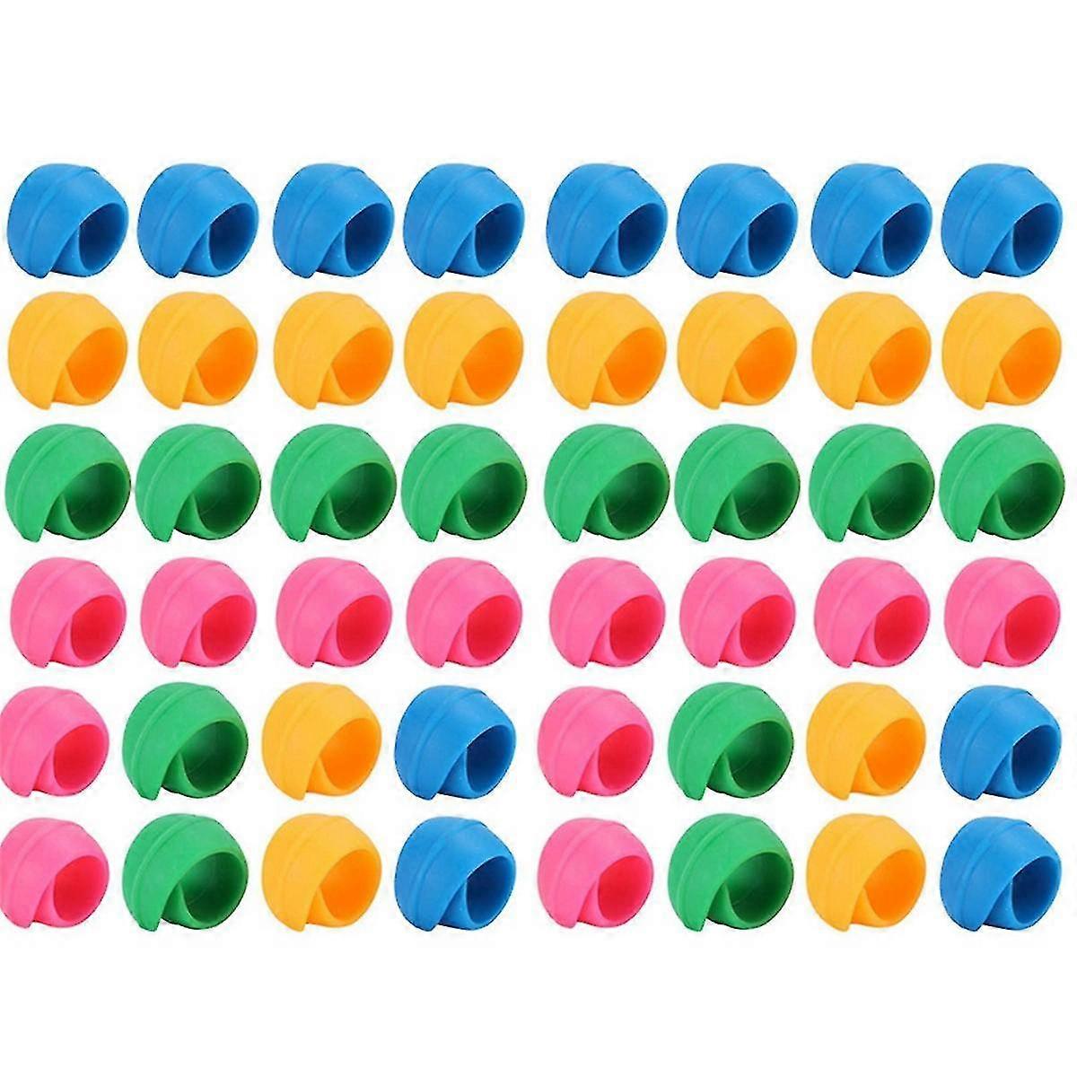 48pcs Silicone Thread Spools Saver Huggers Bobbin Holder Organizer For Sewing Machine