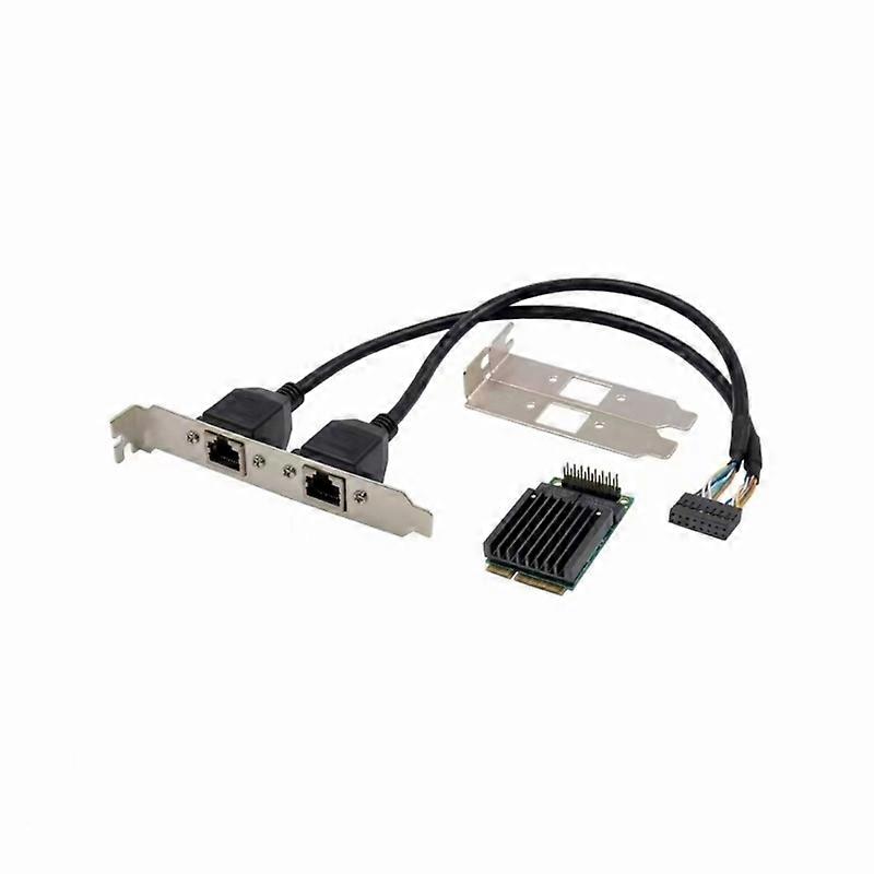 Mini Pcie to 2 Ethernet Ports Networking Adapter Card Supoort 1000/100/10Mbps