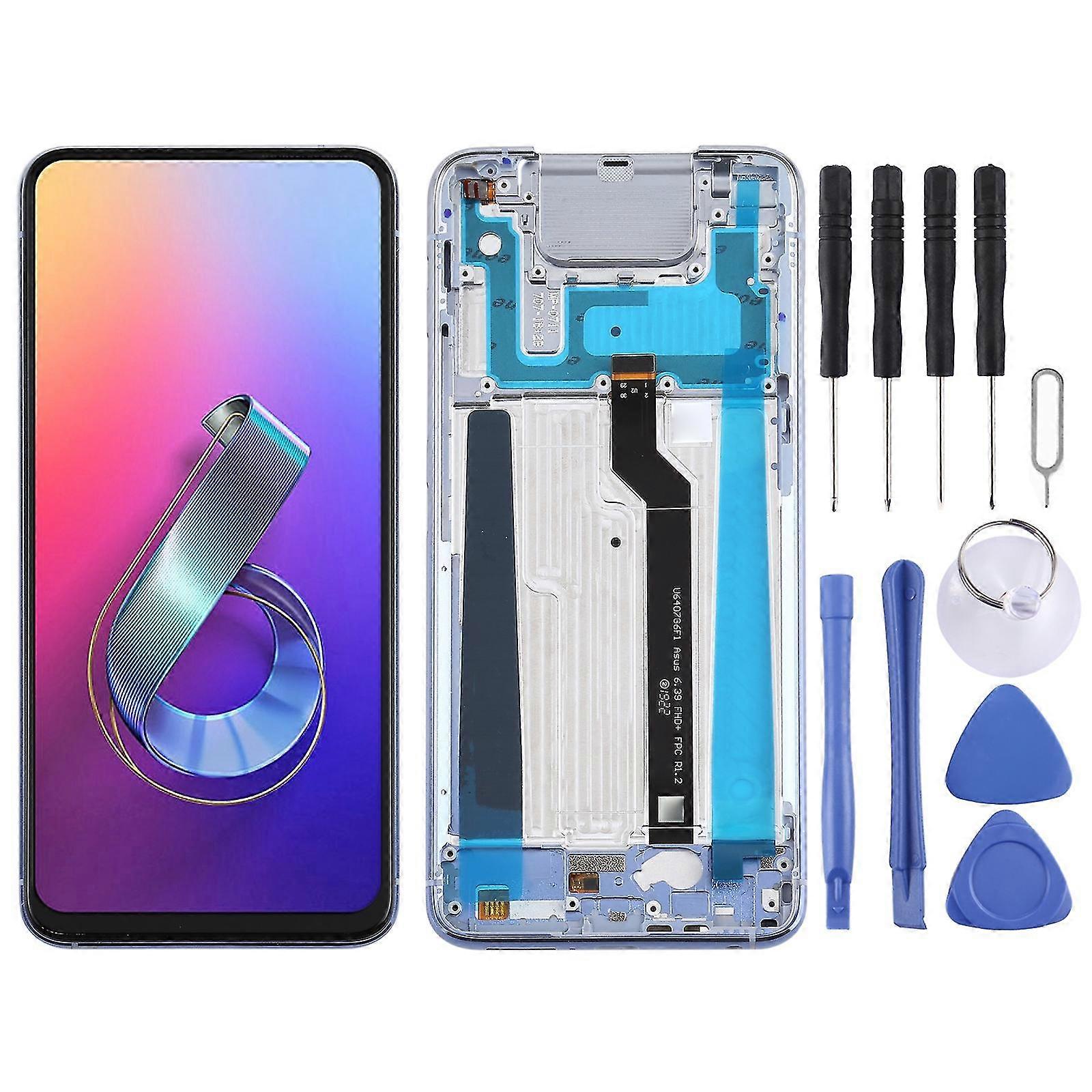 OEM LCD Screen for Asus Zenfone 6 ZS630KL I01WD Digitizer Full Assembly with FrameBlack)