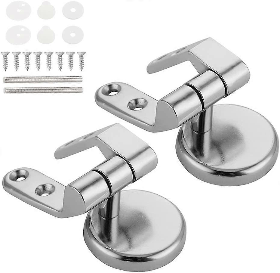 Toilet Seat Hinge Universal Toilet Bowl Fixing, Replacement Corrosion Resistant Chrome Toilet Seat Hinge with Bolts and Nuts