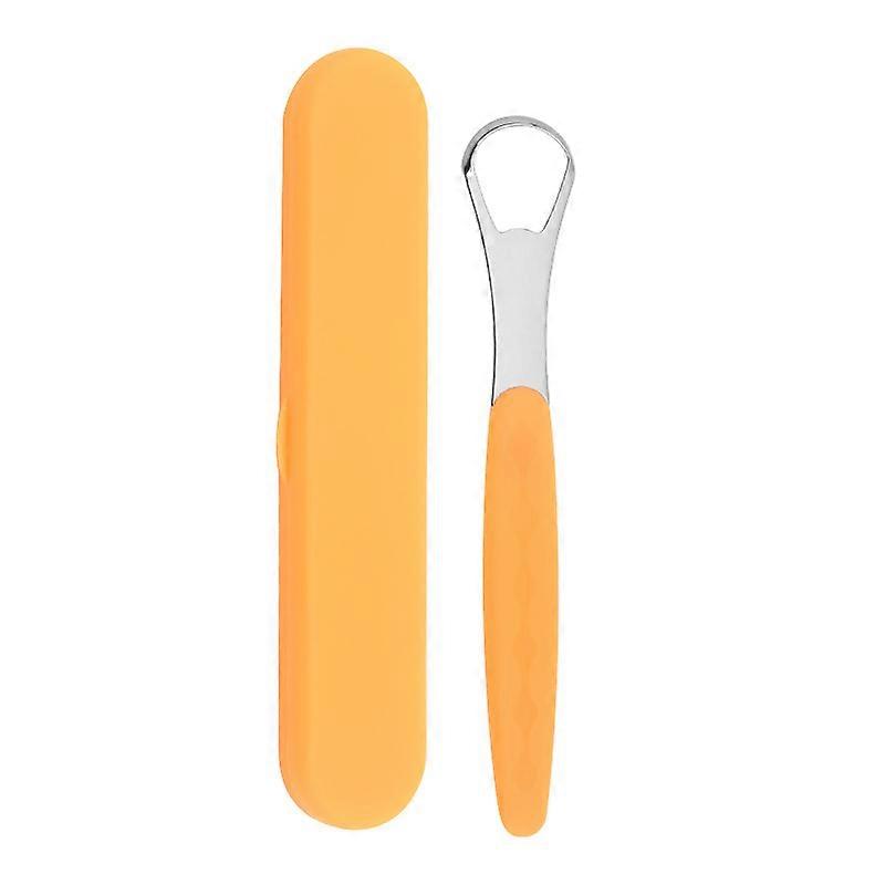 Tongue Scraper, Orange Box Adult & Child Tongue Scraper with Travel Case, Unisex