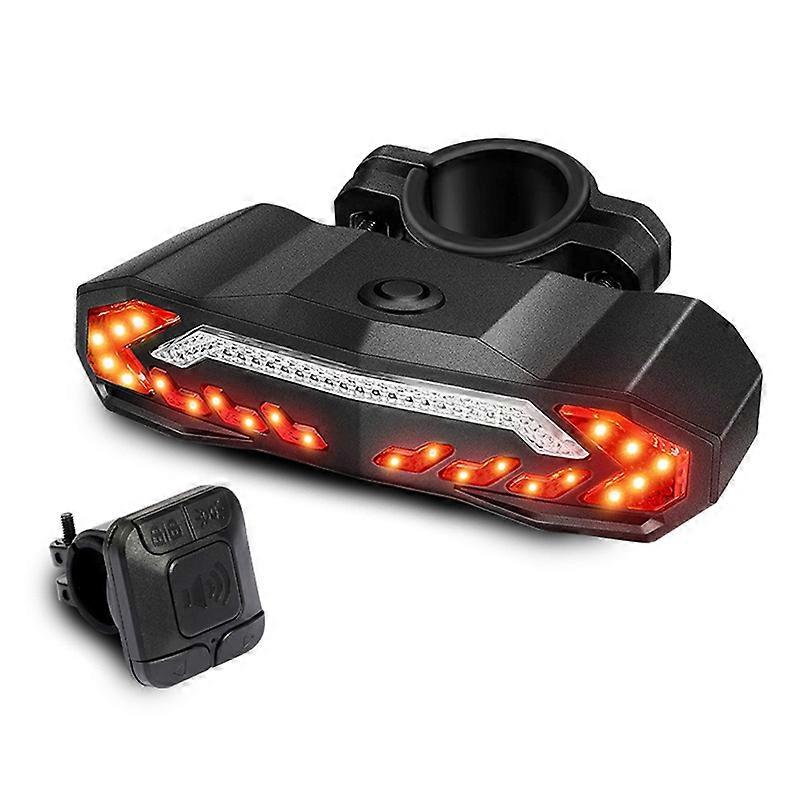 Bicycle Alarm With Remote Control, Bicycle Rear Light, 110 Db Loud Anti-theft Bicycle Alarm