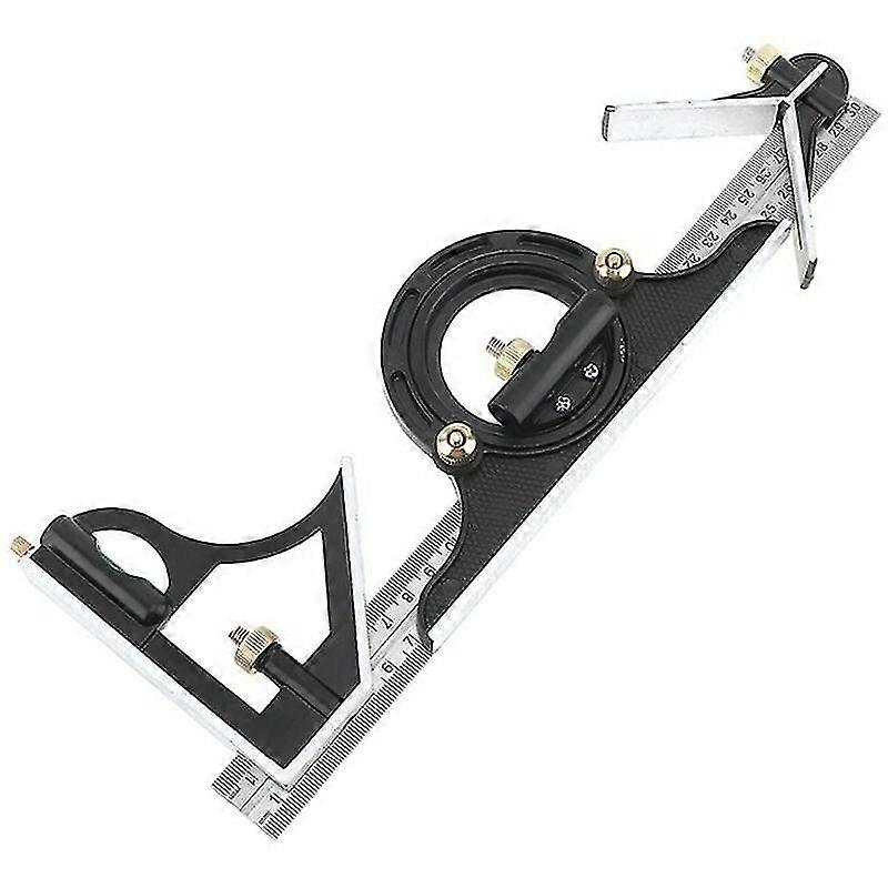 300mm Multi-function Protractor Combination Square Ruler Stainless Steel Measuring Tool Professional Carpenter Tools
