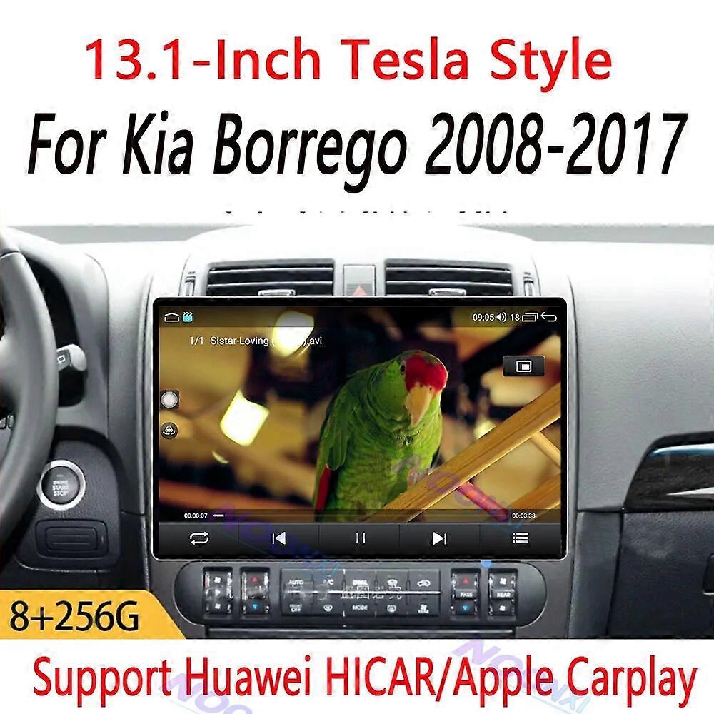 For Kia Borrego 2008-2017 All In One Car Radio 2 K Screen 1920x1200 RES Intelligent Android 13 System GPS Carplay 13.1 inch