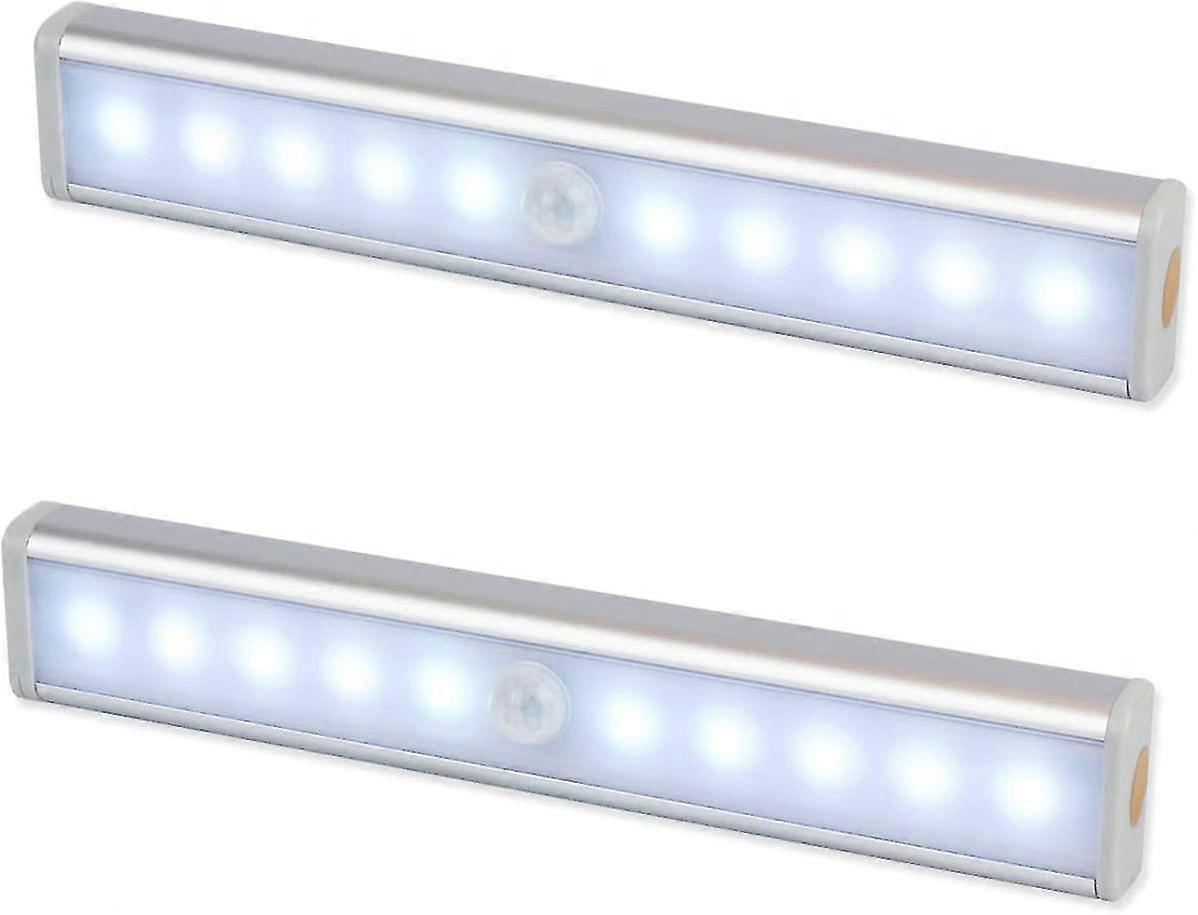 Motion Sensor Light,10 Led Wireless   Powered Pir Motion Sensor Night Light Bar