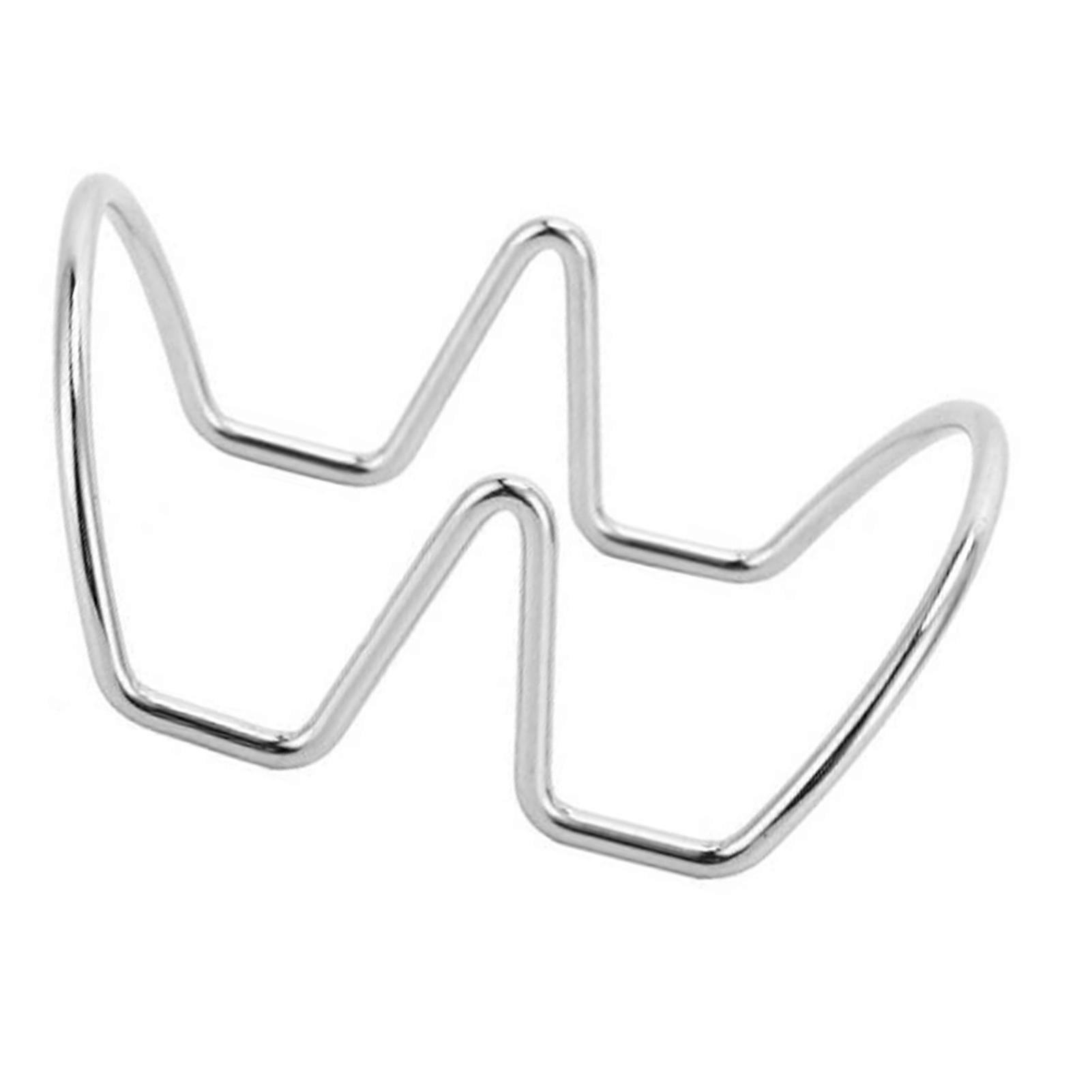 Stainless Steel U Shaped Taco Holder Rack for Baking Party - 2 Grids