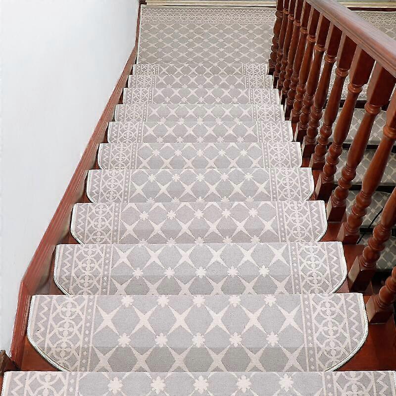 Pack of 1 Rectangular Stair Treads Non-Slip Tread Mats 65 x 24 cm with 3 cm Edge Polypropylene1