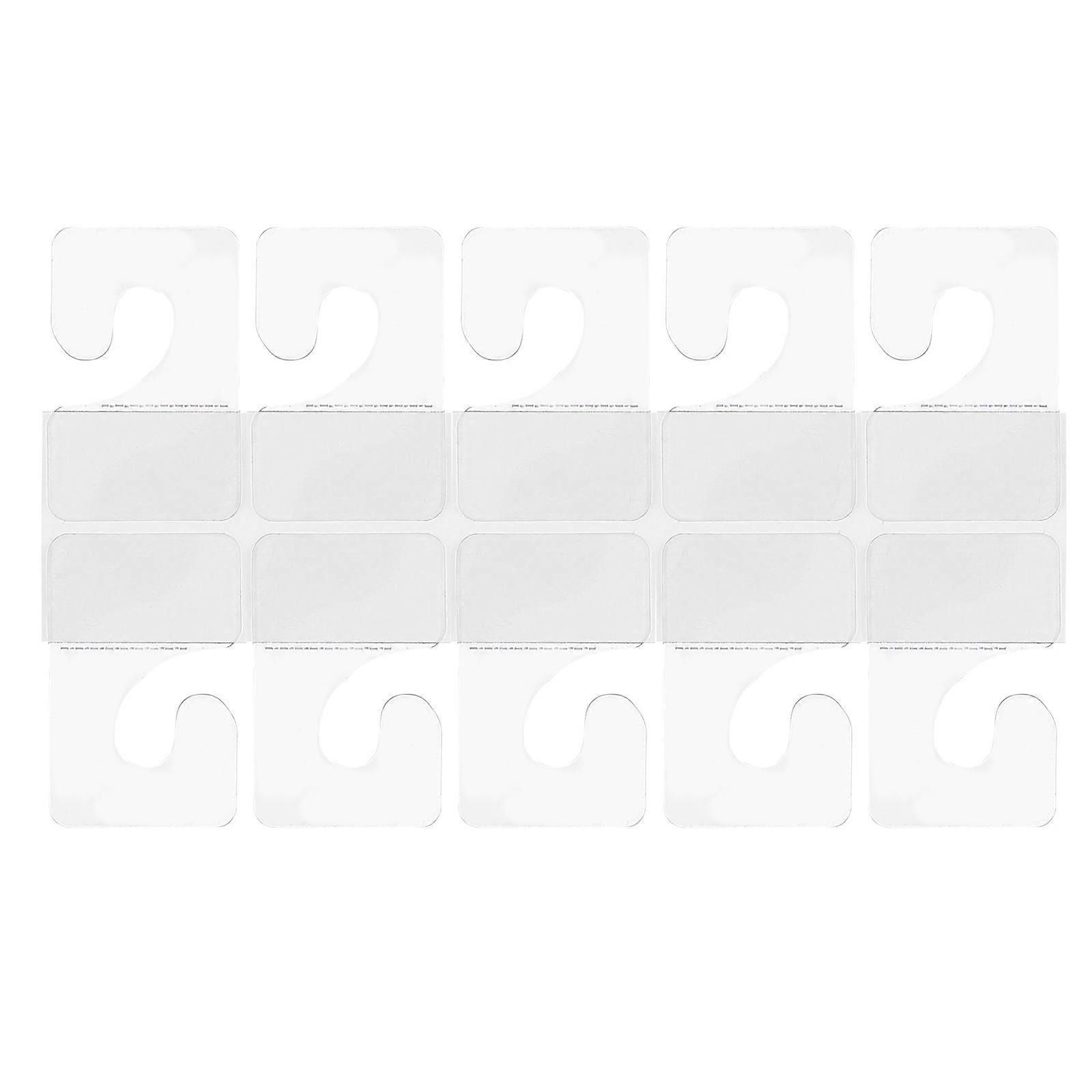 200pcs PVC Hooks J-shaped Hangers Transparent Hanging Hooks Self-adhesive Hooks