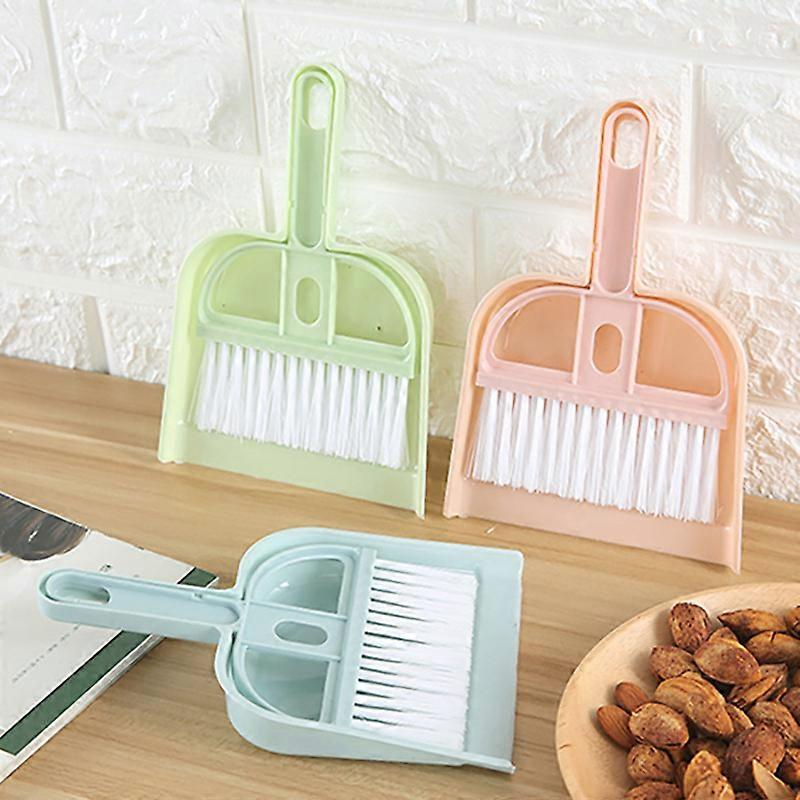 3 Sets Broom Dustpan And Bucket Small Broom Brush Mini Broom Dustpan For Office Cleaning Desktop